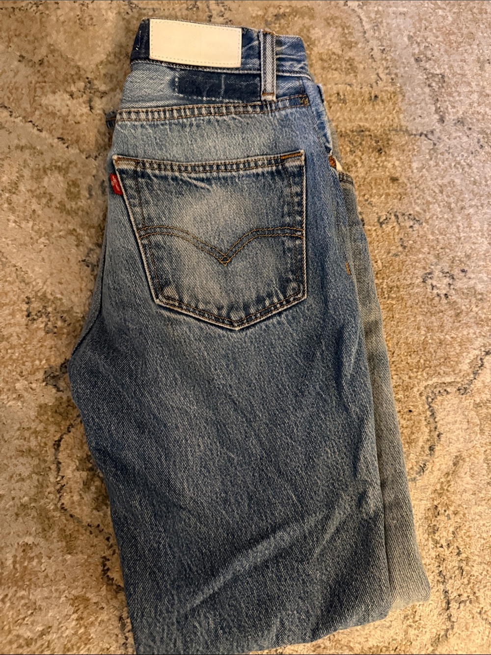 Re/Done Women's Straight Leg Jeans - Light Blue Wash